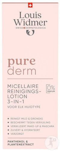 Louis Widmer Purederm Micellar Cleansing Lotion Without Perfume Bottle 200ml