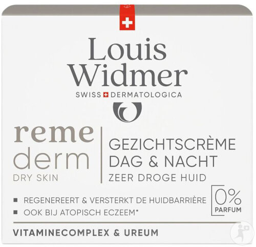 Louis Widmer Remederm Face Cream Day And Night Dry Skin Without Perfume Jar 50ml
