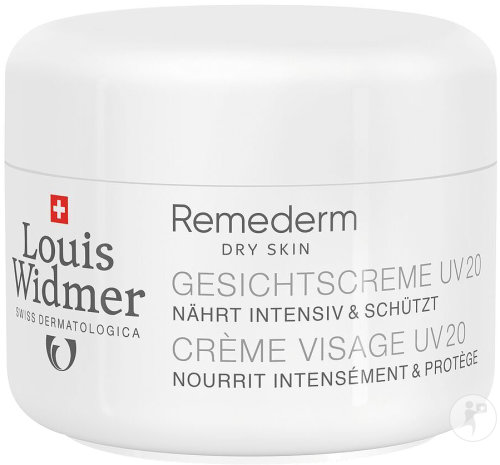 Louis Widmer Remederm Face Cream UV 20 Lightly Perfumed Jar 50ml