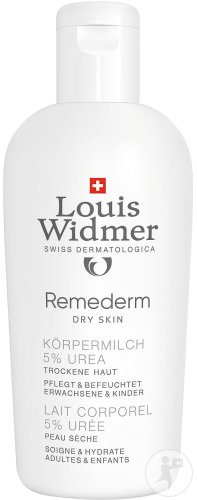 Louis Widmer Remederm Body Milk 5% Urea For Dry Skin Lightly Perfumed Bottle 200ml