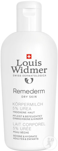 Louis Widmer Remederm body milk 5% urea for dry skin without perfume bottle 200ml