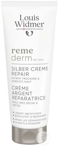Louis Widmer Remederm Silver Cream Repair Extremely Dry Irritated Skin Tube 75ml