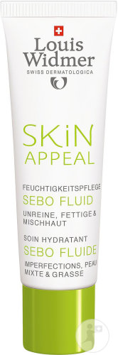 Louis Widmer Skin Appeal Sebo Fluid Mattifying Moisturizing Emulsion Without Perfume Tube 30ml