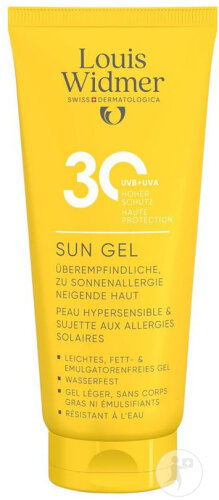 Louis Widmer Sun Gel SPF30 Without Perfume Tube 100ml