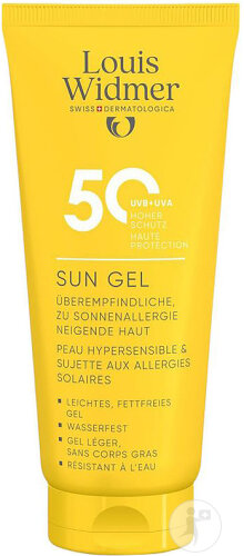 Louis Widmer Sun Gel SPF50 Without Perfume Tube 100ml