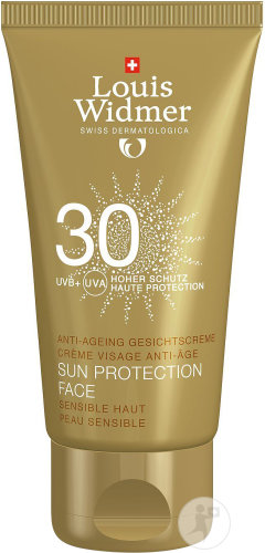 Louis Widmer Sun Protection Face SPF30 Anti-Ageing Face Cream Without Perfume Tube 50ml