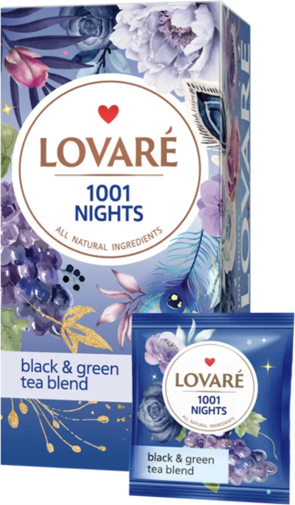 LOVARÉ 1001 Nights 48 g (24 bags, black and green tea)