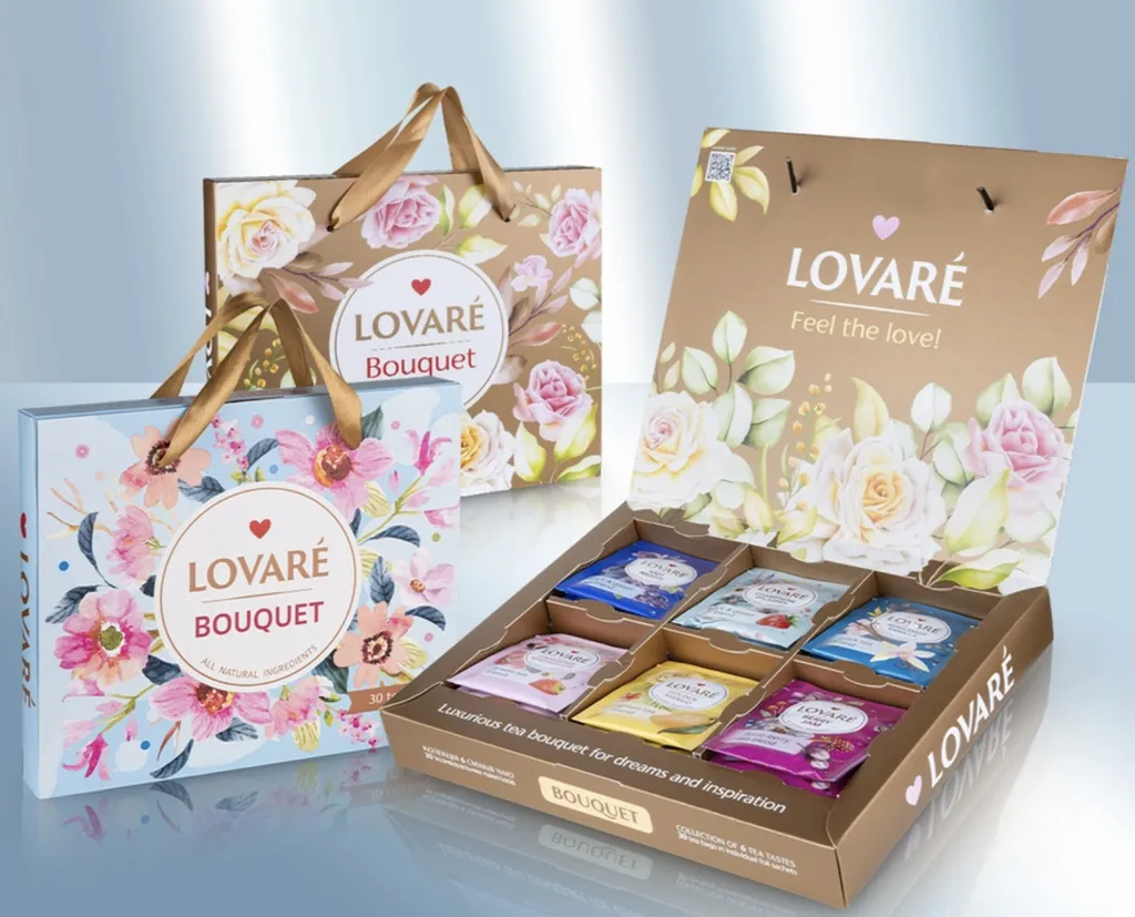 Siberia Group, ULAN GmbH Lovare Tea "Bouquet", Gift Set, 6 Varieties, 30 Pieces
