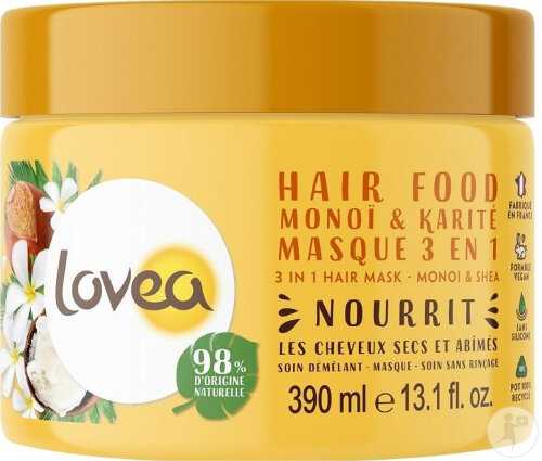 Lovea Hair Food Monoï Et Karité Mask 3in1 390ml