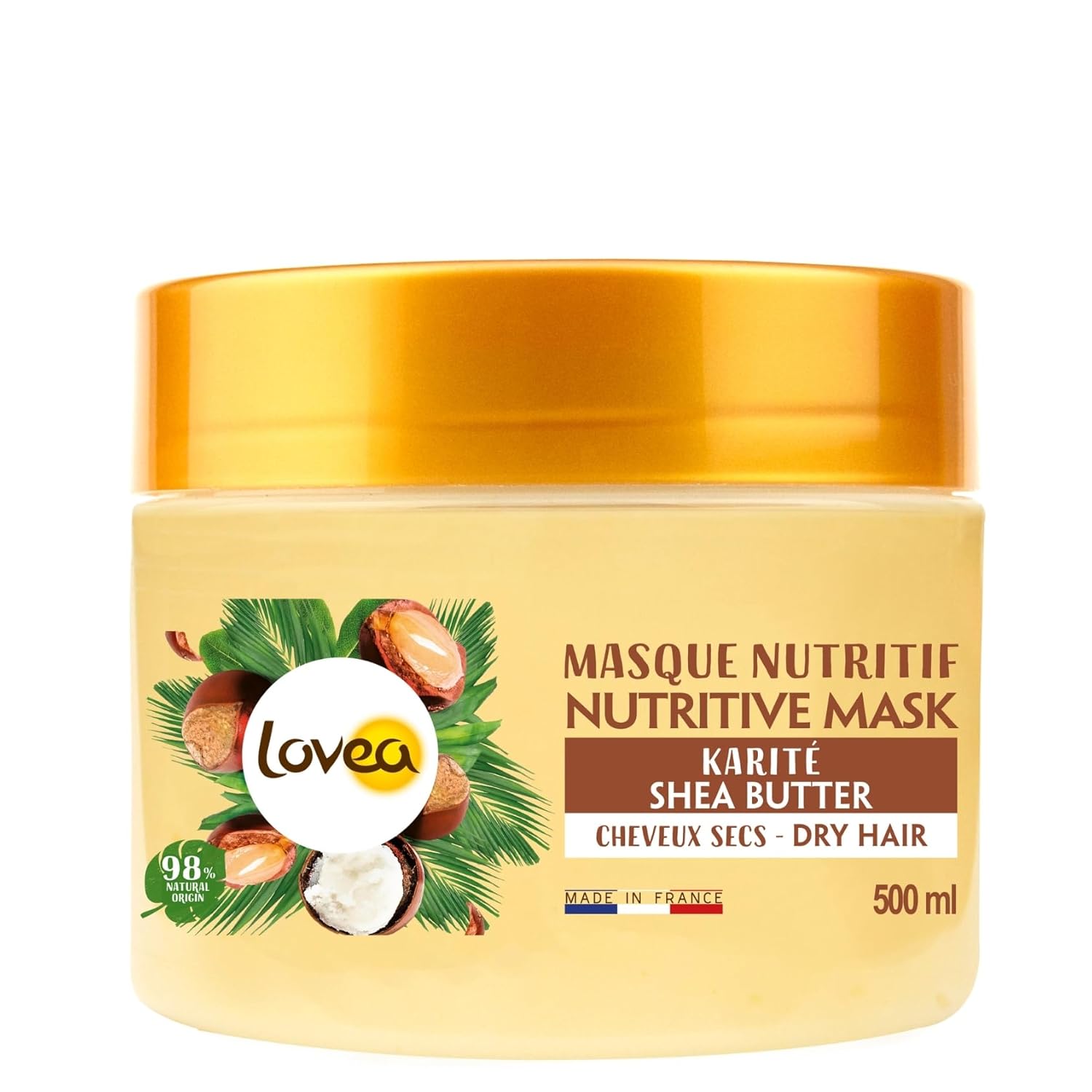 Lovea Nature 95% Natural Shea Hair Mask, 500 ml