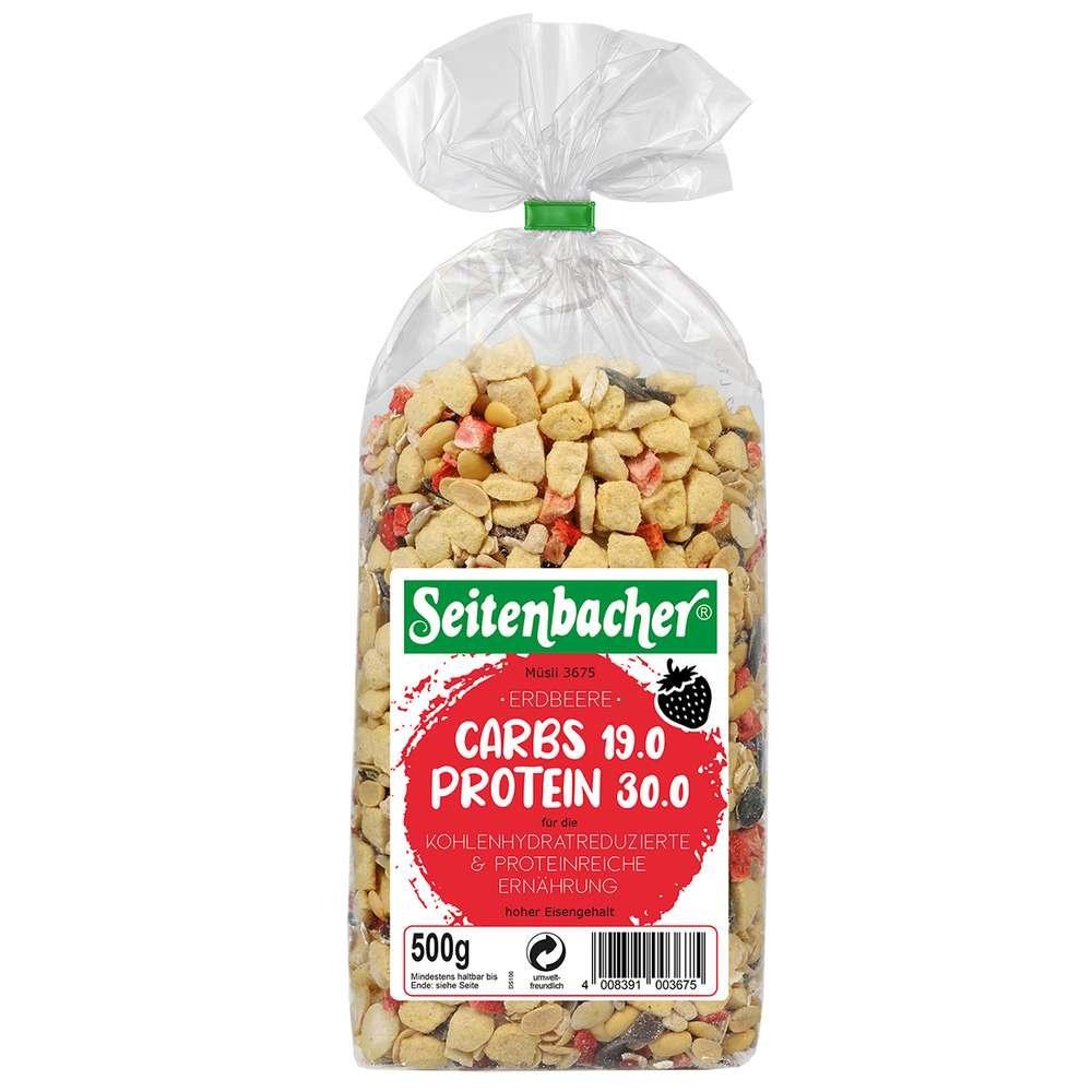 Seitenbacher Low-carb muesli, strawberry