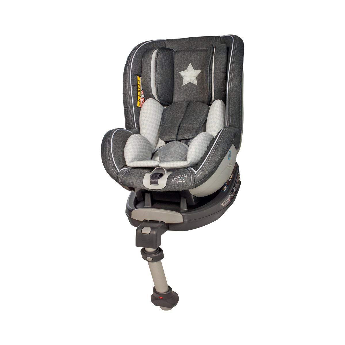 Osann JET Reboarder Isofix Children\'s Car Seat with Stand Group 0+/1 (0-18 kg) Sarah Harrison Heart