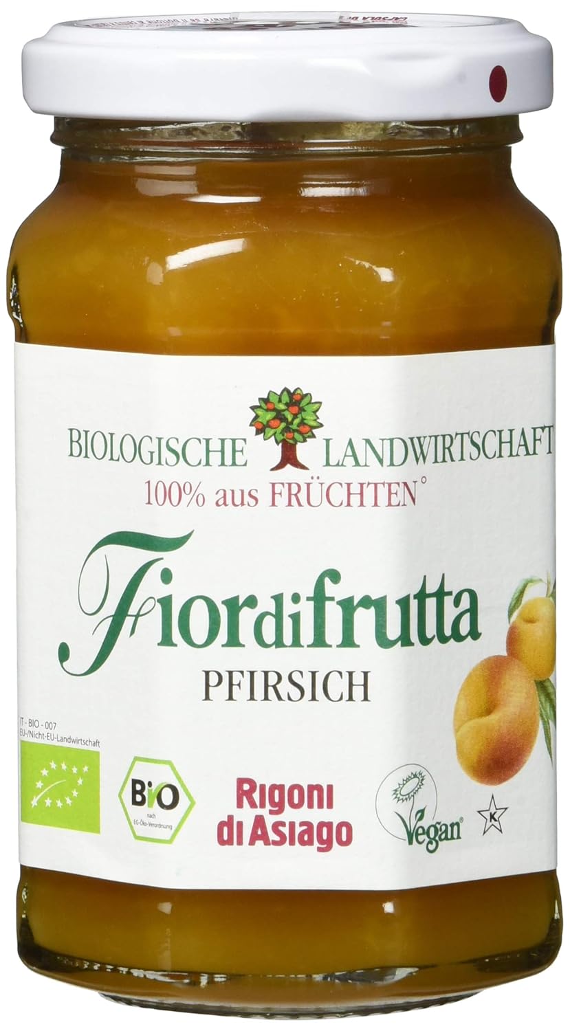 Rigoni di Asiago Fiordifrutta Fruit Spread Peach Organic 250g