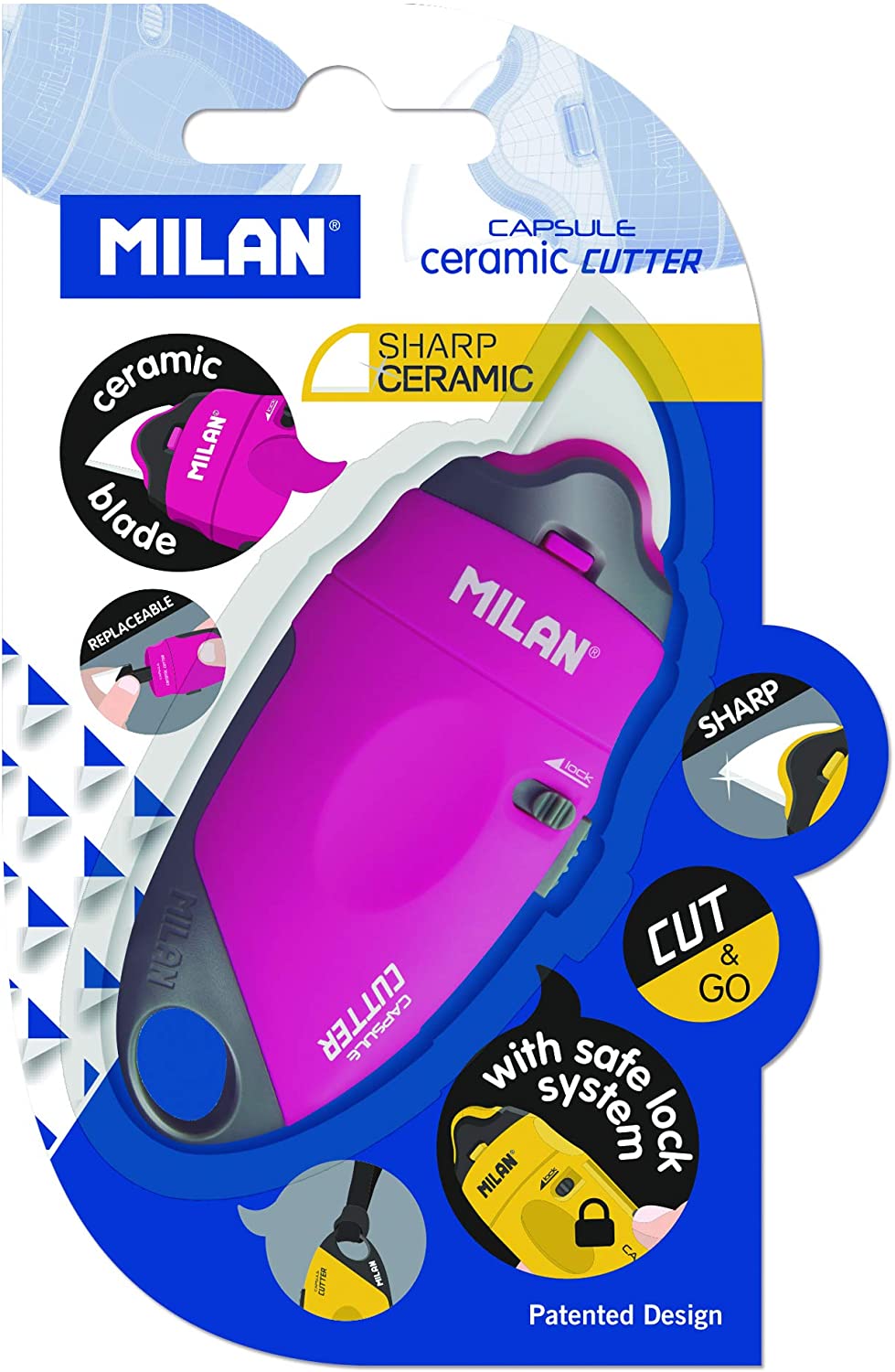 Milan Blister and capsule cutter with hoja de cerámica