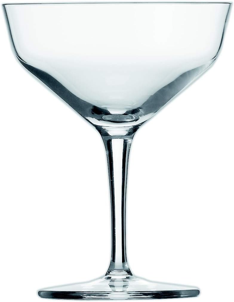 Schott Zwiesel Basic Bar Selection 6-Piece Contemporary Martini Glass Set, Crystal, Colourless, 10.2 cm, 6