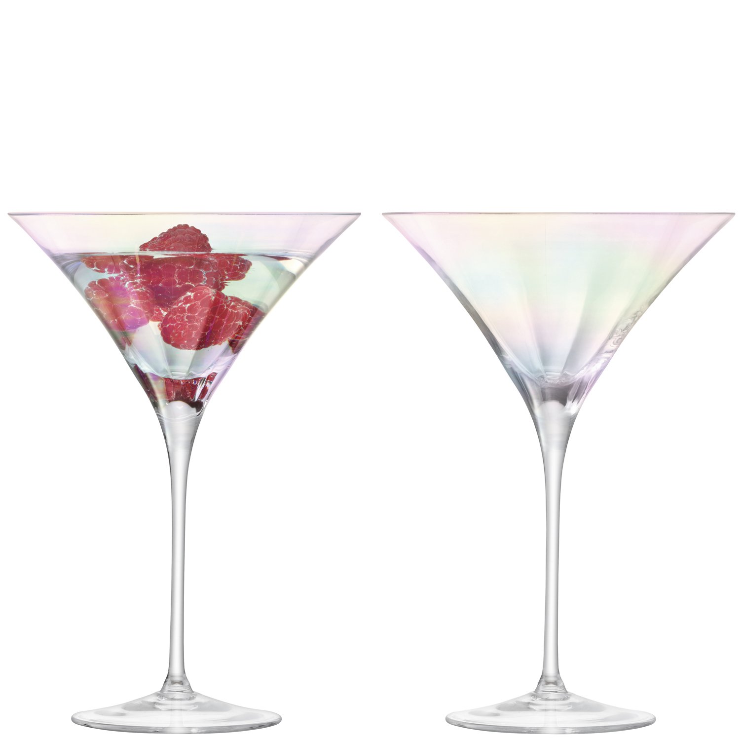 LSA Coro Cocktail Glass 300 ml x 2, Mother of Pearl, 13.5 x 13.5 x 19.7 cm