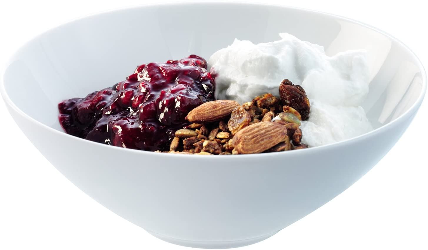LSA International 18 cm Dine Muesli/Dessert Bowl Coupe, Set of 4 (White)