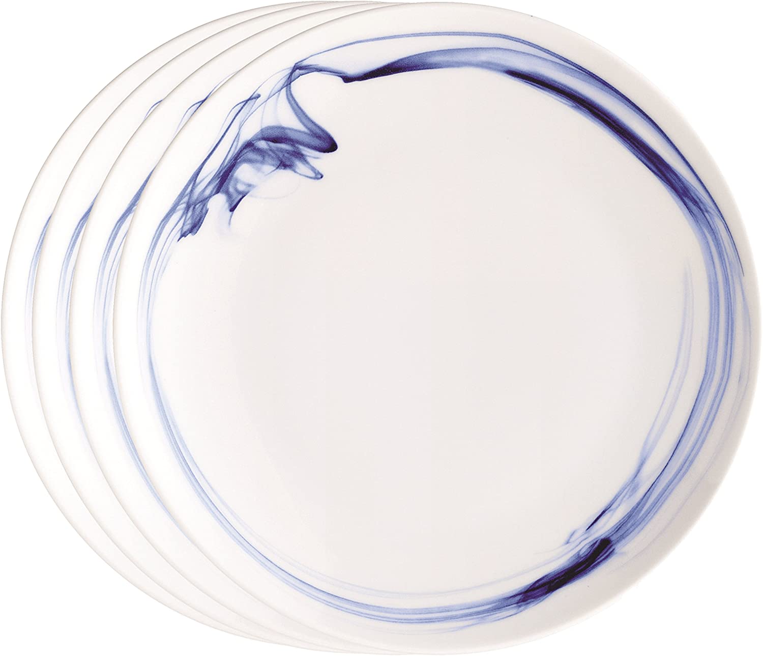LSA CI07 Cirro Vorspeiseteller / Dessertteller, Ø 20 cm, Kobalt, 4 Stück