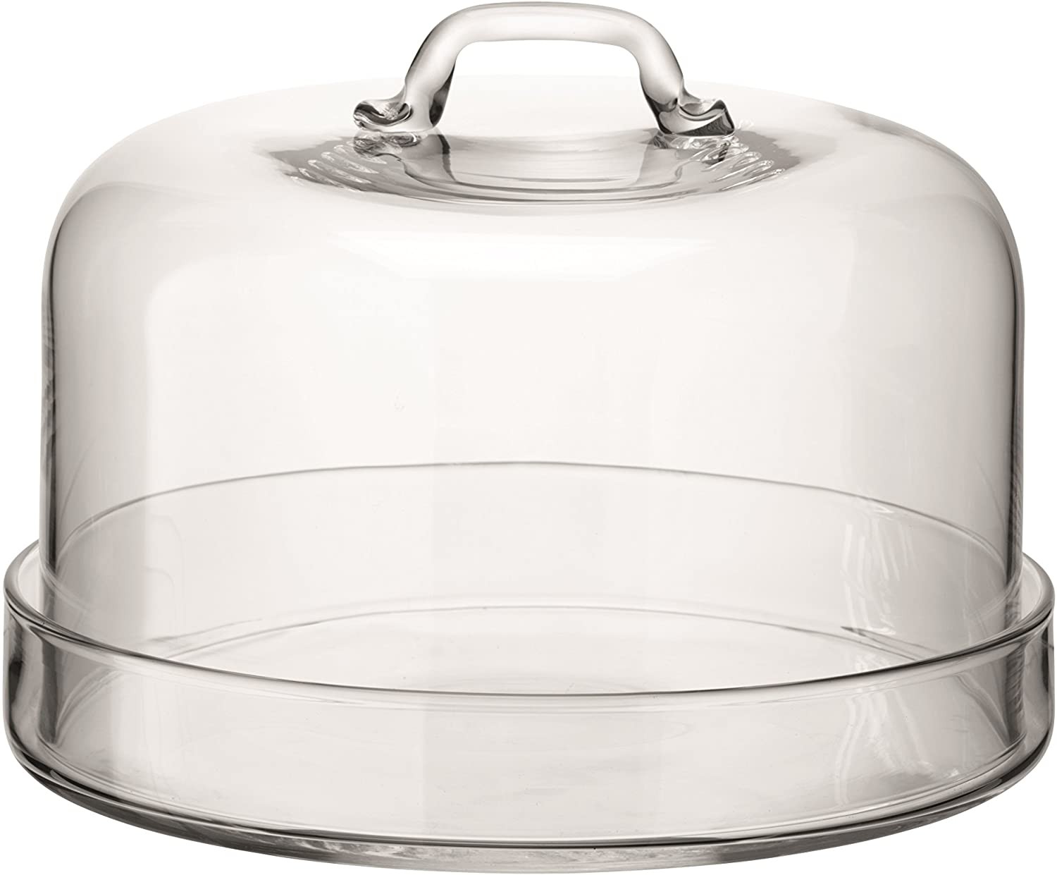LSA International 24 cm serving plate and dome, clear