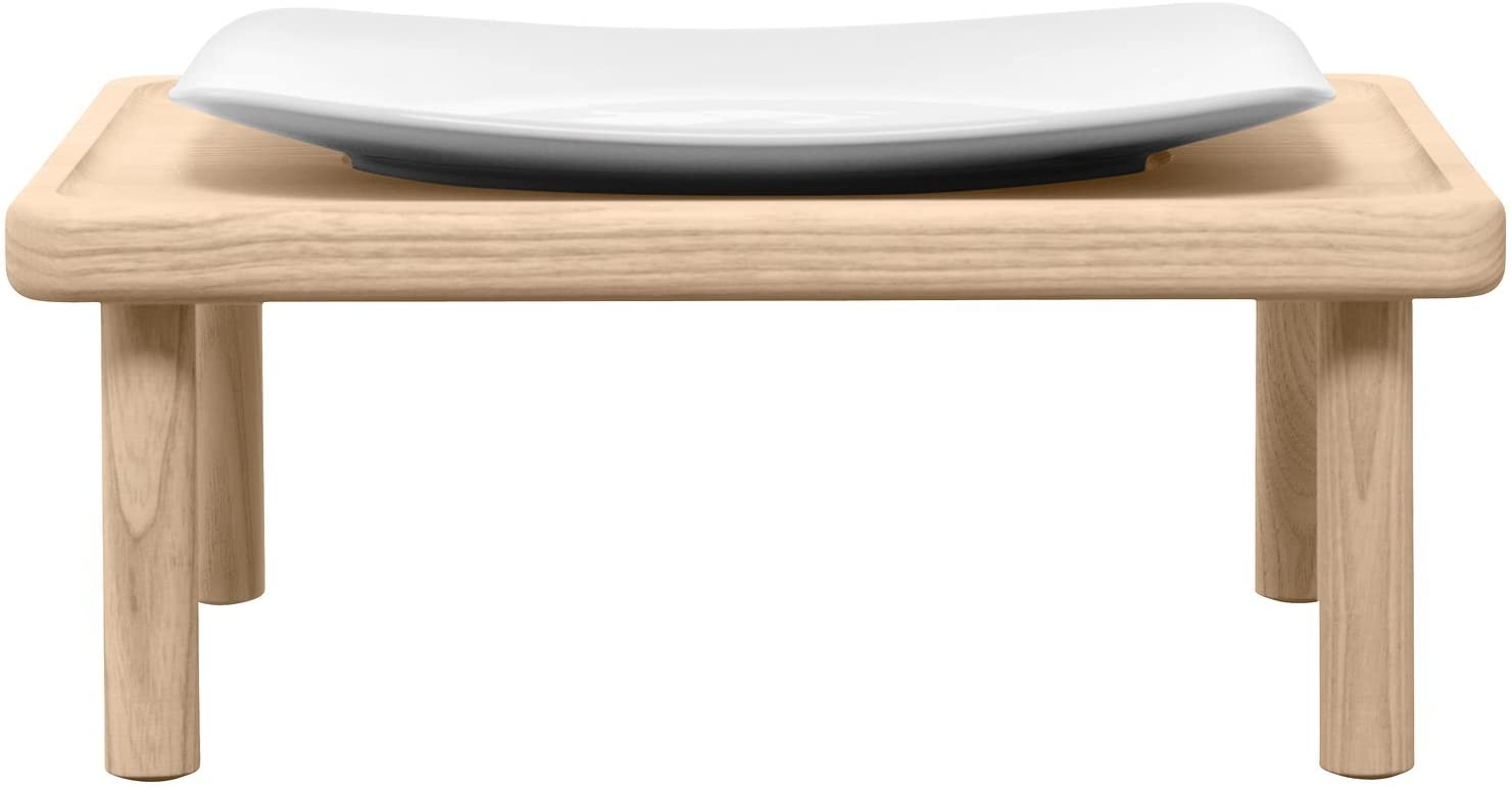 LSA International 25, 5 cm, Sword Schnäbler Serving Platter and Stand, Ash