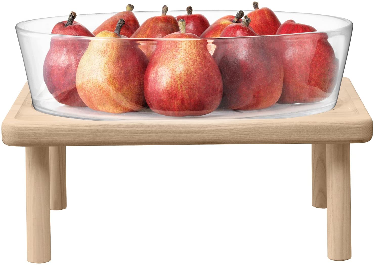 LSA International 30 cm Stilt Bowl and Stand, Ash