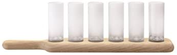 LSA International 40 cm Vodka Set and Oak Paddle Frosted by LSA International