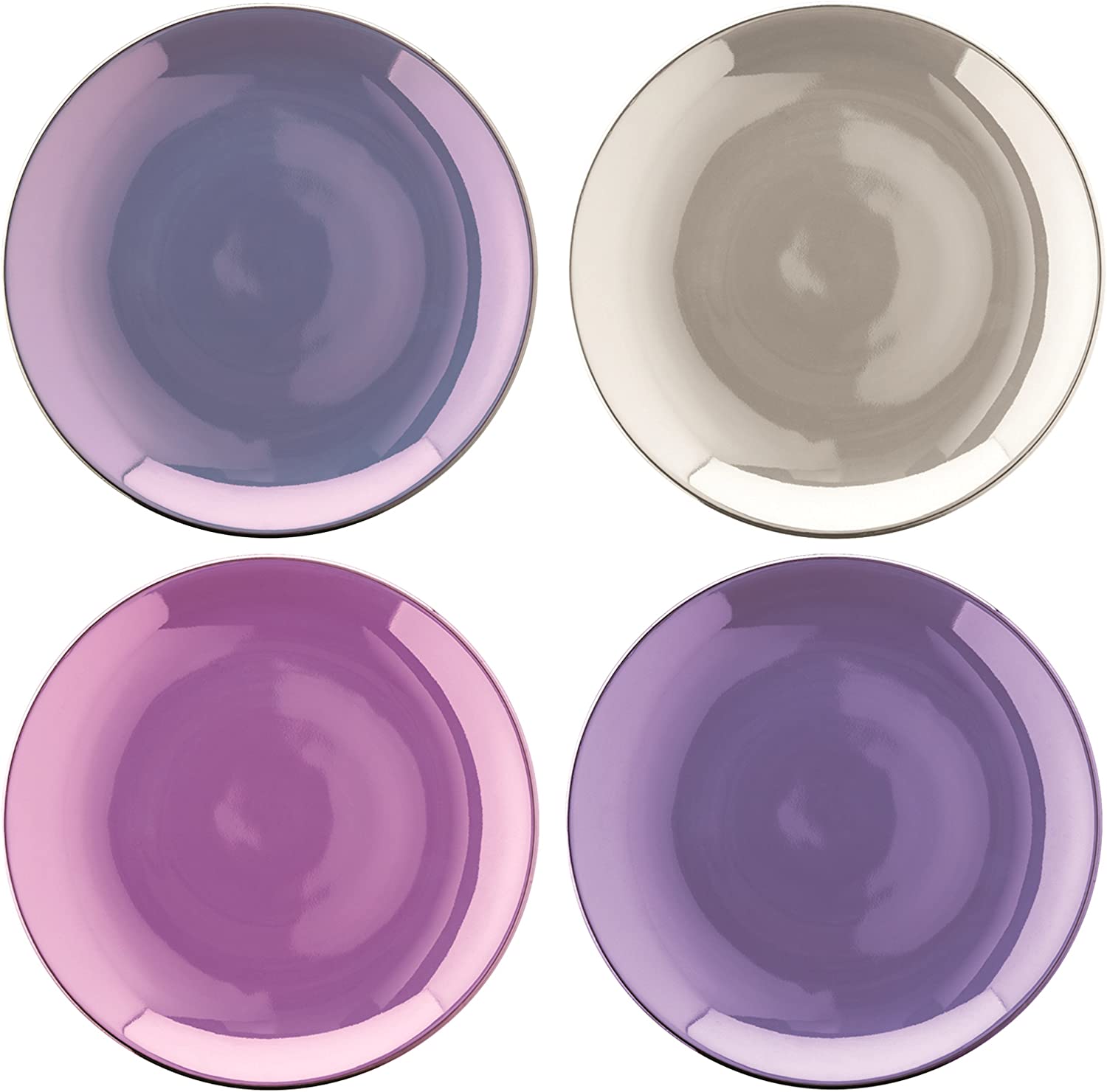 LSA International Assorted Polka Tea, 16 cm (Pack of 4)