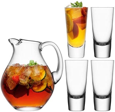 LSA International Bar Hole Jug Set 2.8 Litres 315ml Clear