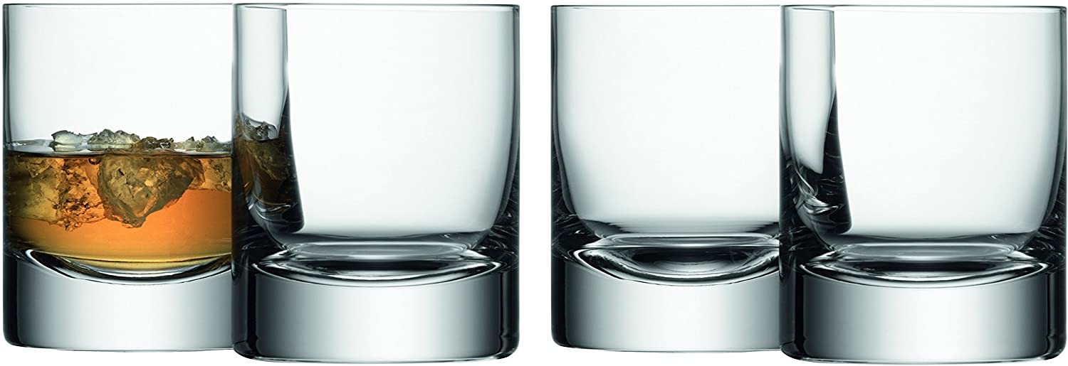 LSA International Whisky Glass Bar Set of 4 Clear 250 ml