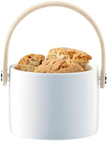LSA International Circle Bowl and Handle Made of Ash Wood, Transparent, 8 cm