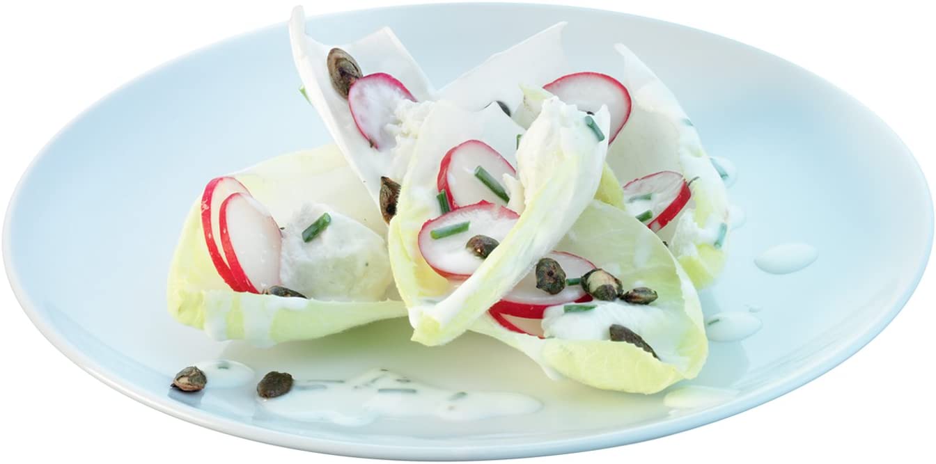 LSA Dine Food, Porcelain, White, Starter/Dessert Plate Coupe Diameter 20 cm x 4