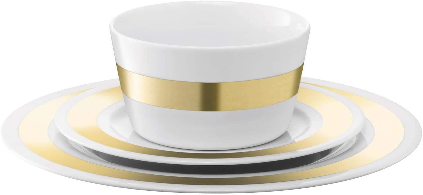 LSA International P275-00-535 Square Place Setting, Gold