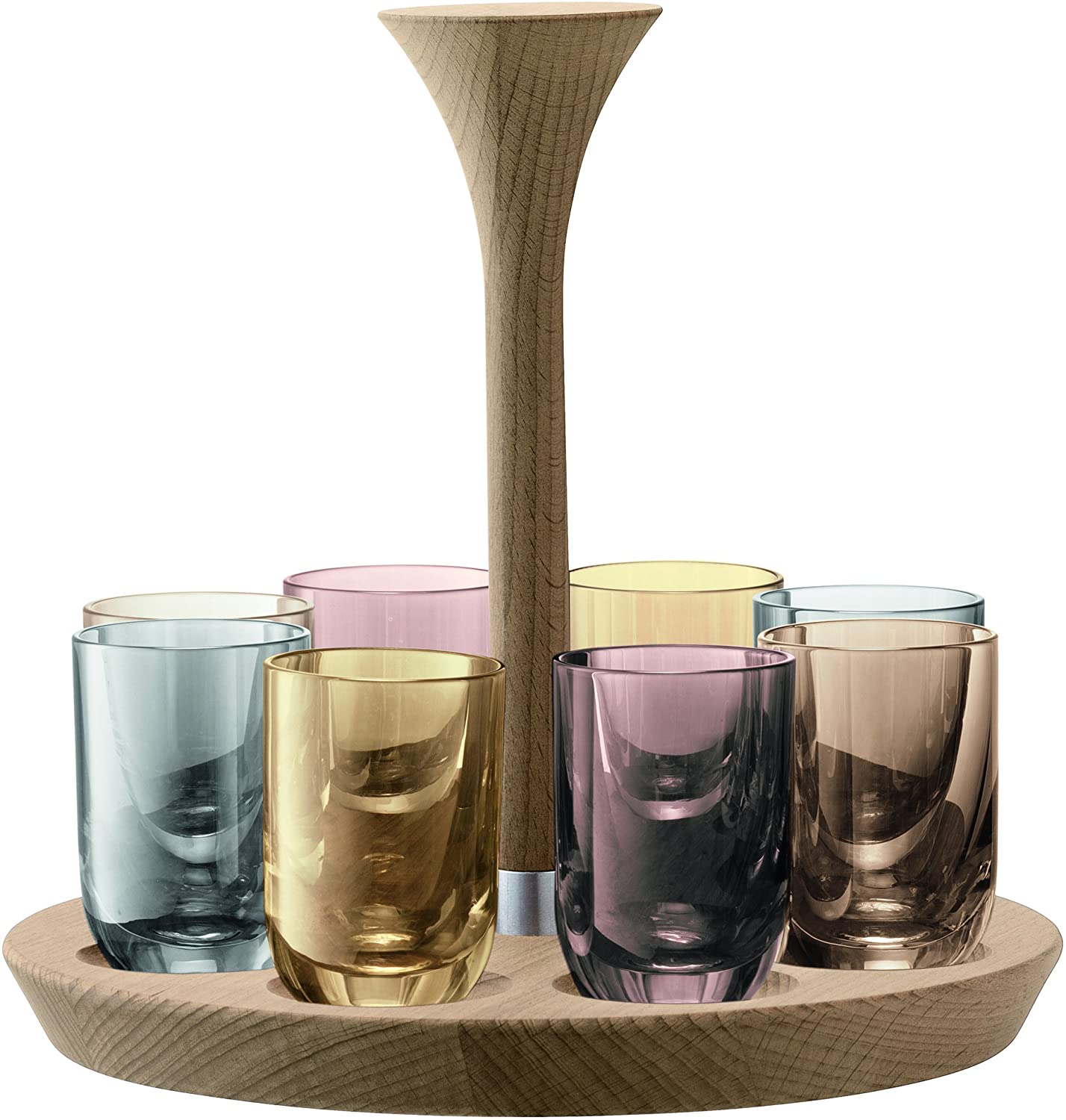 LSA International Polka Vodka Set Metallics Assorted Set of 2