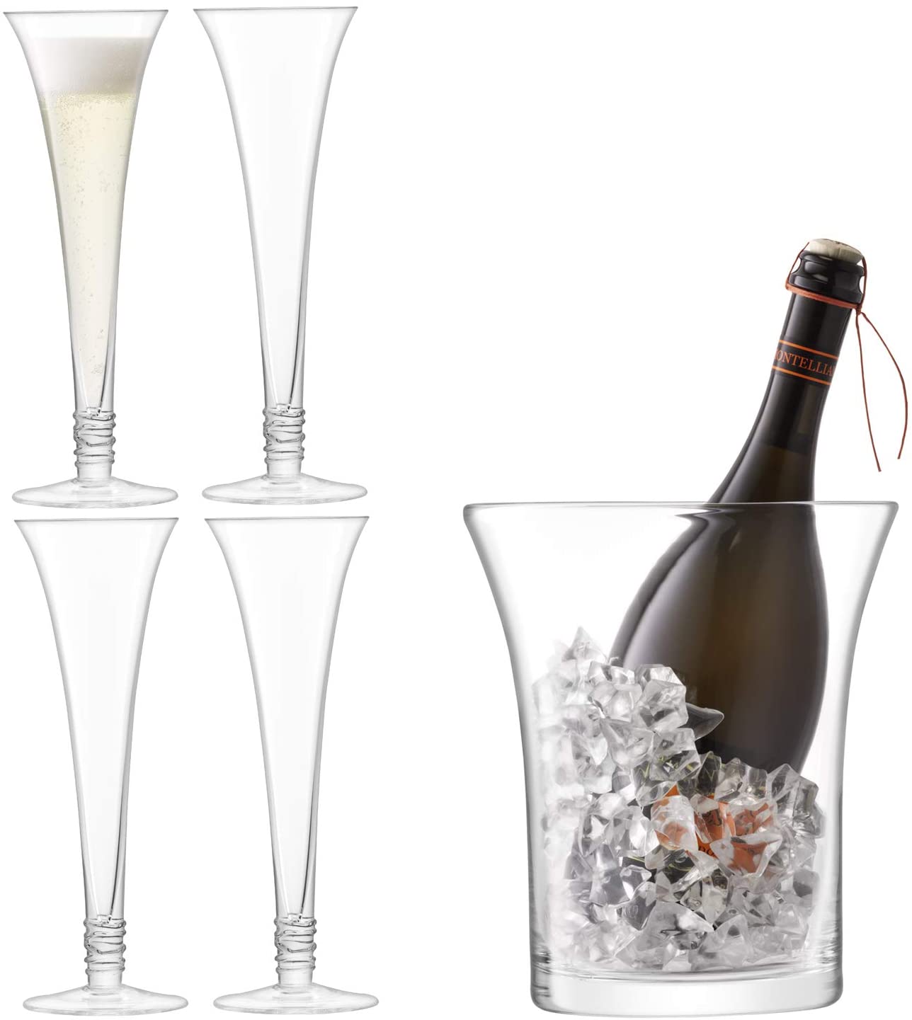 LSA International Prosecco Serving Set, Transparent