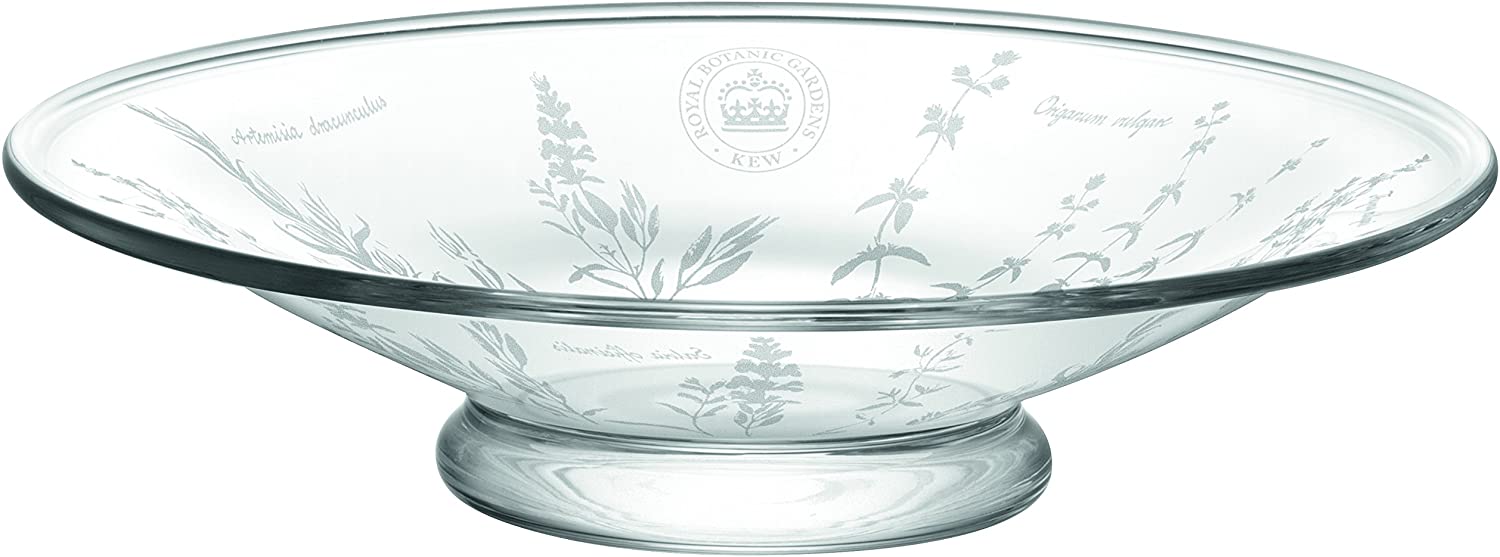 LSA International RBG Kew Serving Platter Diameter 28 cm, Set of 2 Transparent