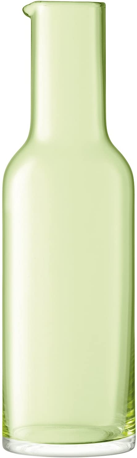 LSA International Hint Carafe 1.2 L Pale, Lime, 9 x 9 x 30 cm