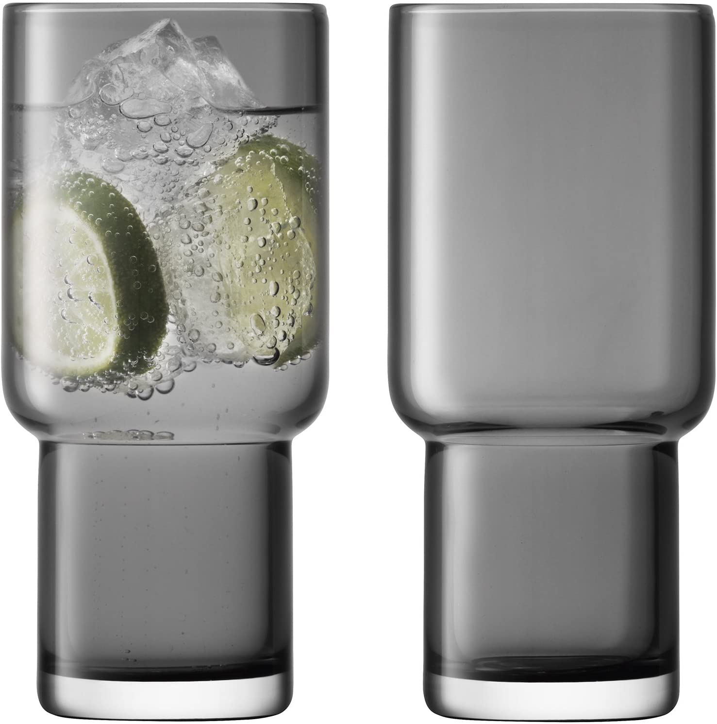 LSA Utility Long Drink Glass 390 ml Slate Grey x 2