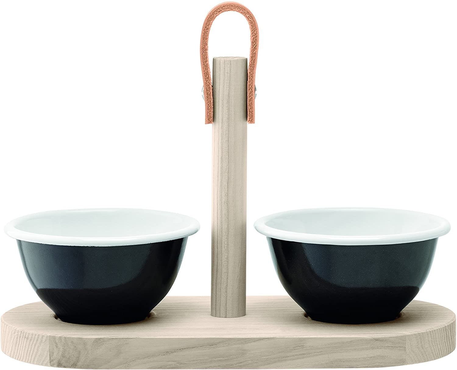 LSA International Utility Tapas Duo Set, Pepper/Ash 28 cm Black