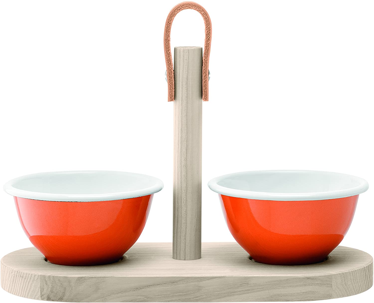 LSA International Utility Tapas Duo Set, Pumpkin Orange/Ash, 28 cm