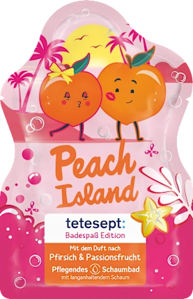 tetesept Bubble bath Peach Island, 40 ml