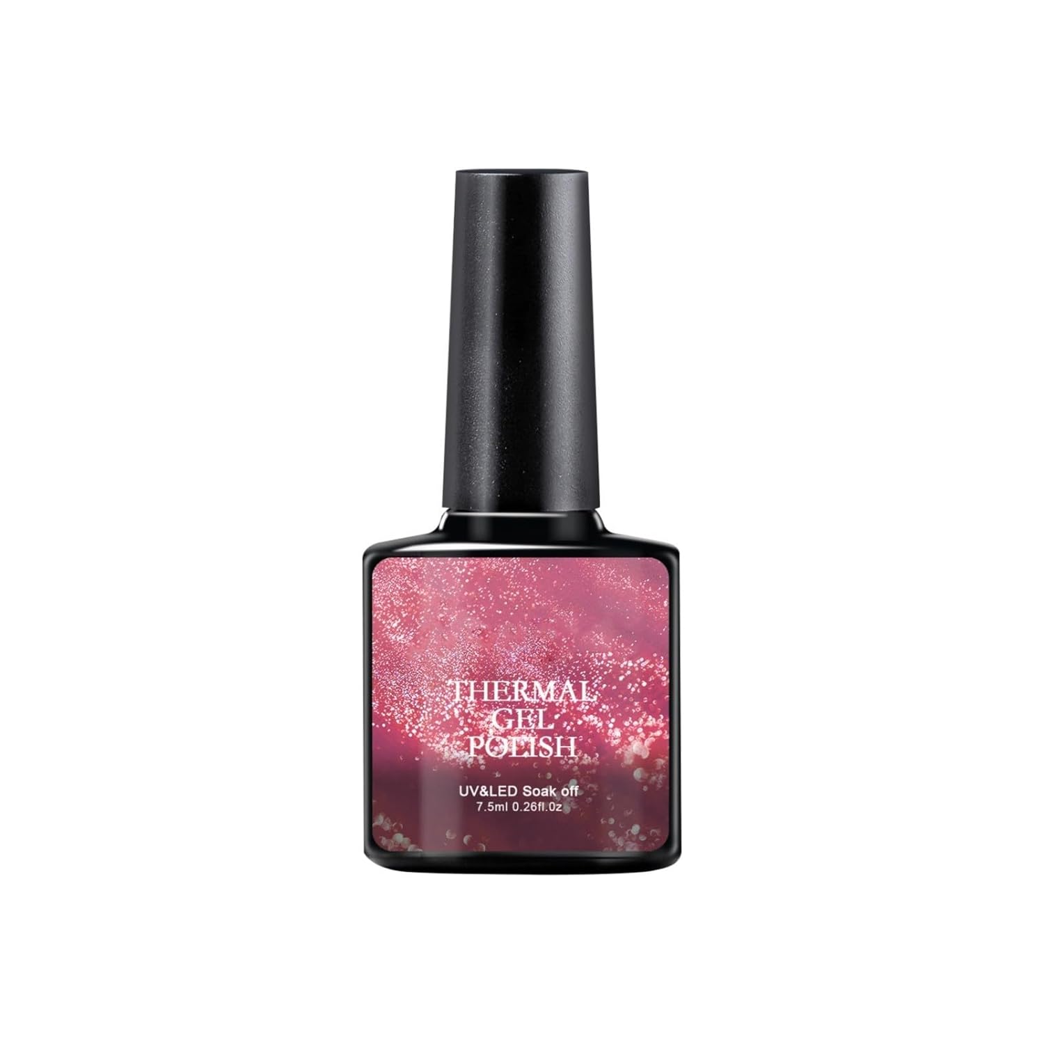Generic Color Changing UV Gel Nail Polish - 7.5ml Thermal Gel Polish Gradient Glitter Color Gel, Temperature Color Changing Gel for Gel Nails, Soak-Off UV Gel Polish, Glitter DIY Nail Art Gel Thermal Nail Polish (F, 7.5ml)