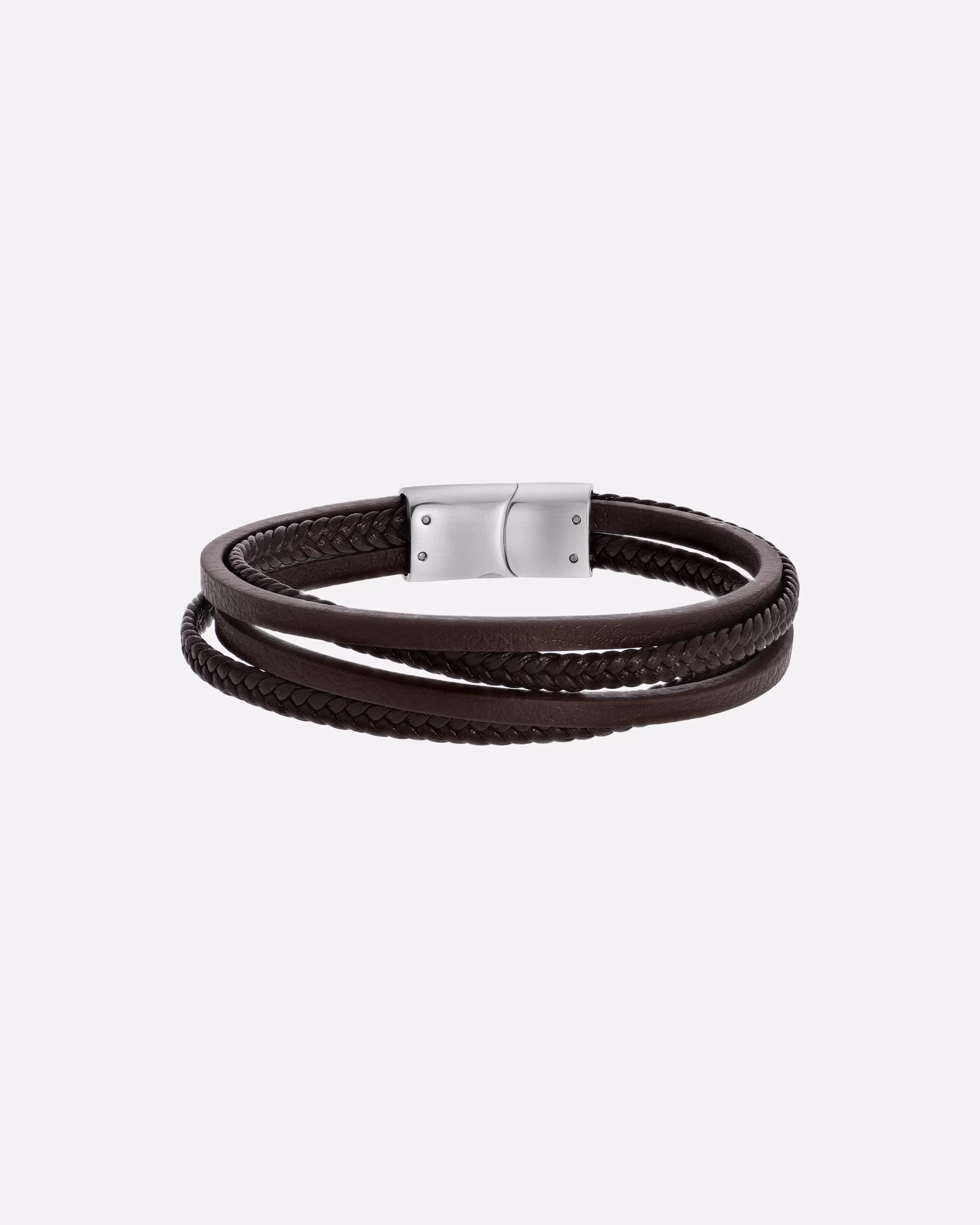 Lucardi bracelet bracelet leather silver