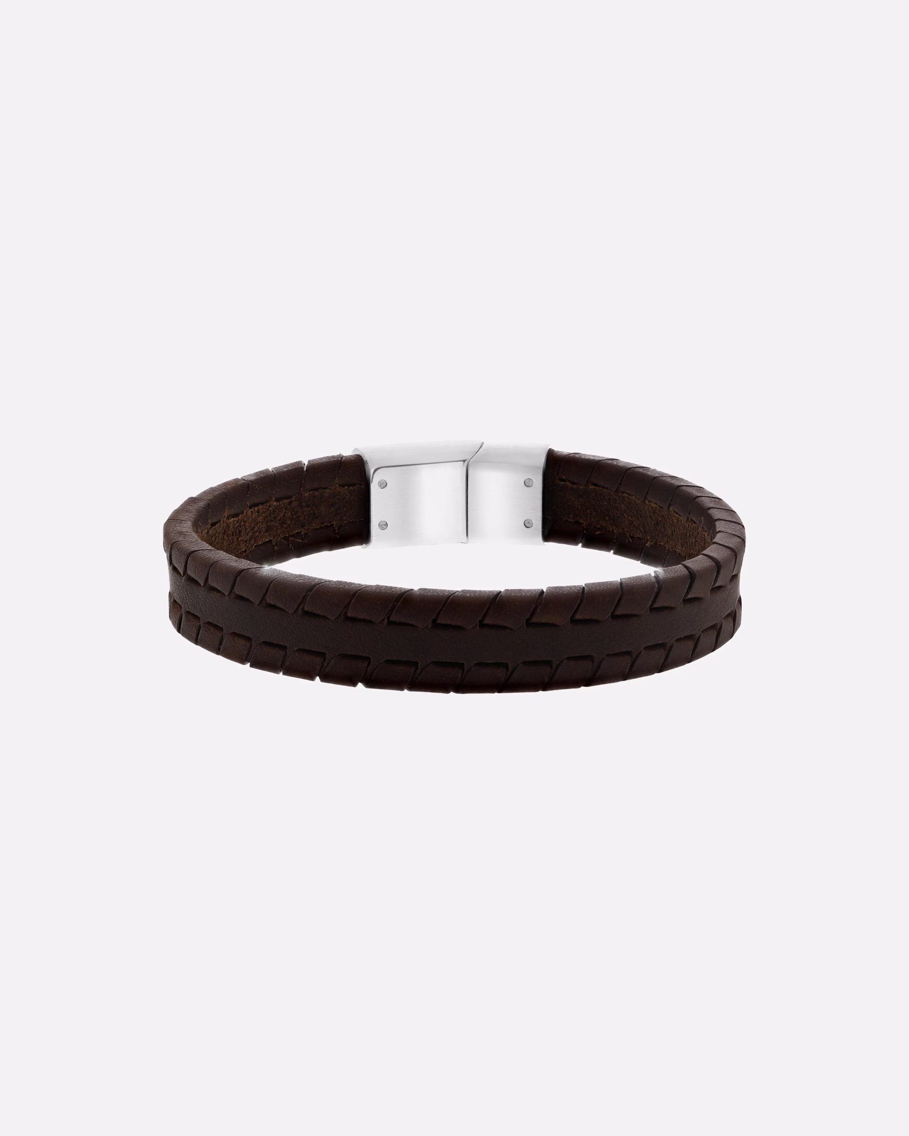 Lucardi bracelet bracelet leather silver