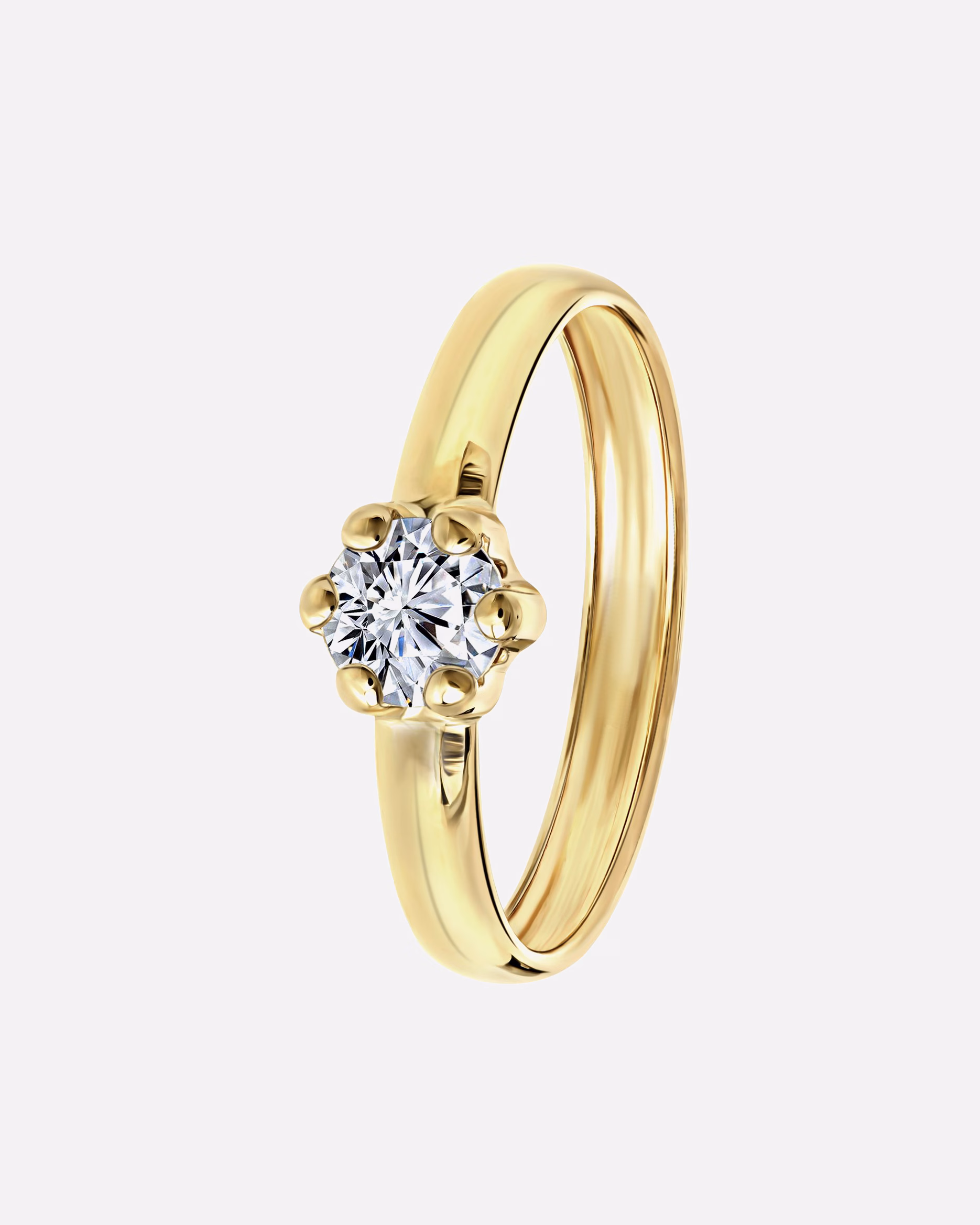Lucardi ring rings 585 gold - gold colored