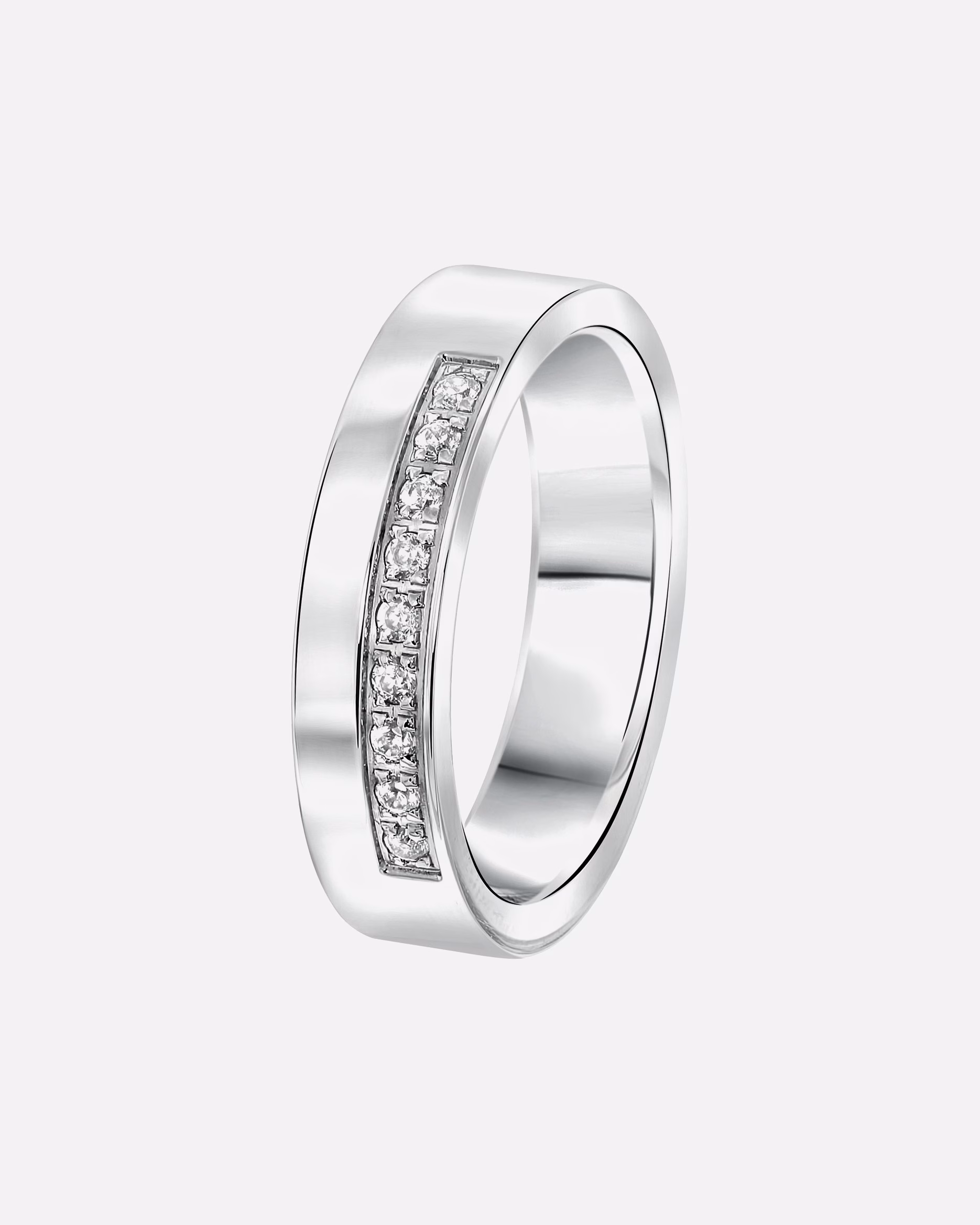 Lucardi Ring Rings Chicago steel - silver