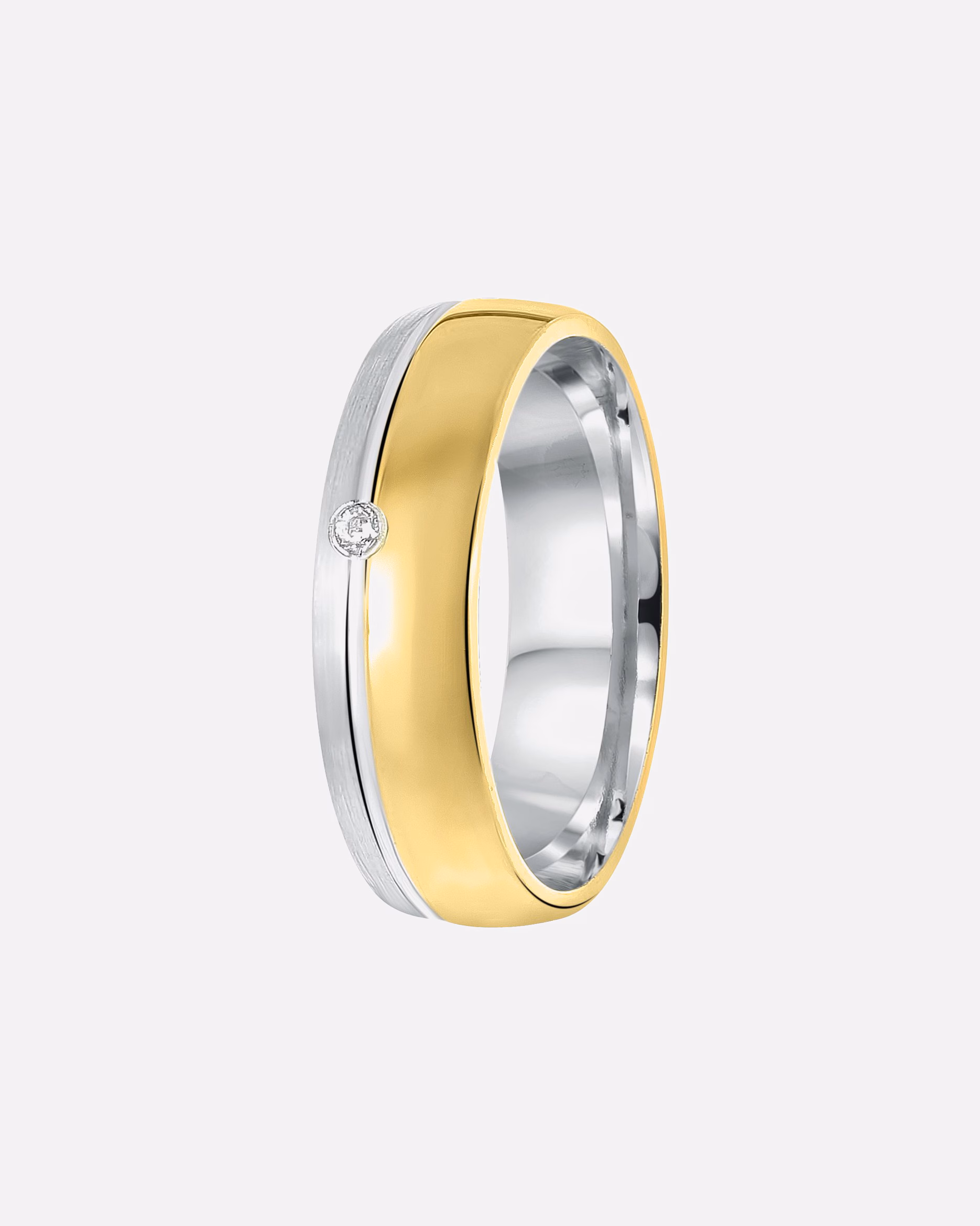 Lucardi Ring Rings Mallorca 925 silver - silver-gold colored