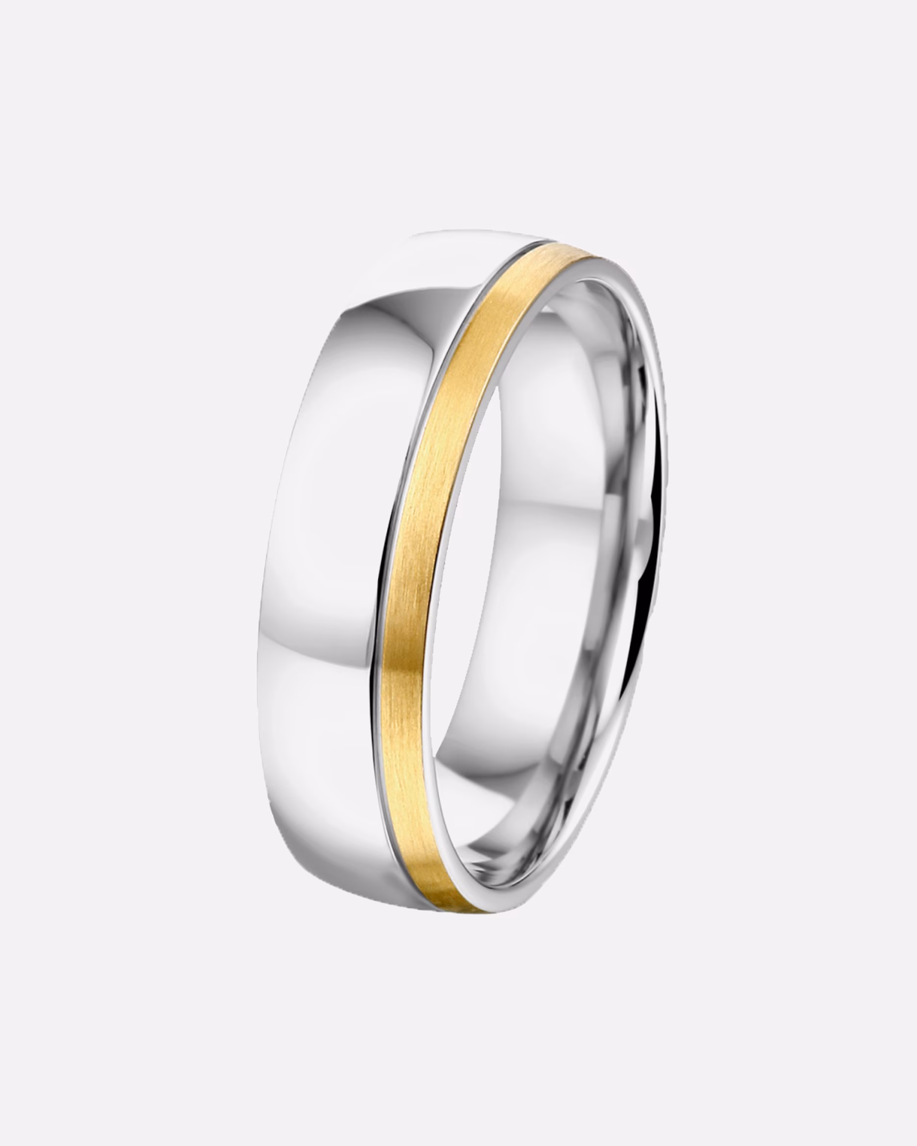 Lucardi ring rings Maui steel - silver-gold colored