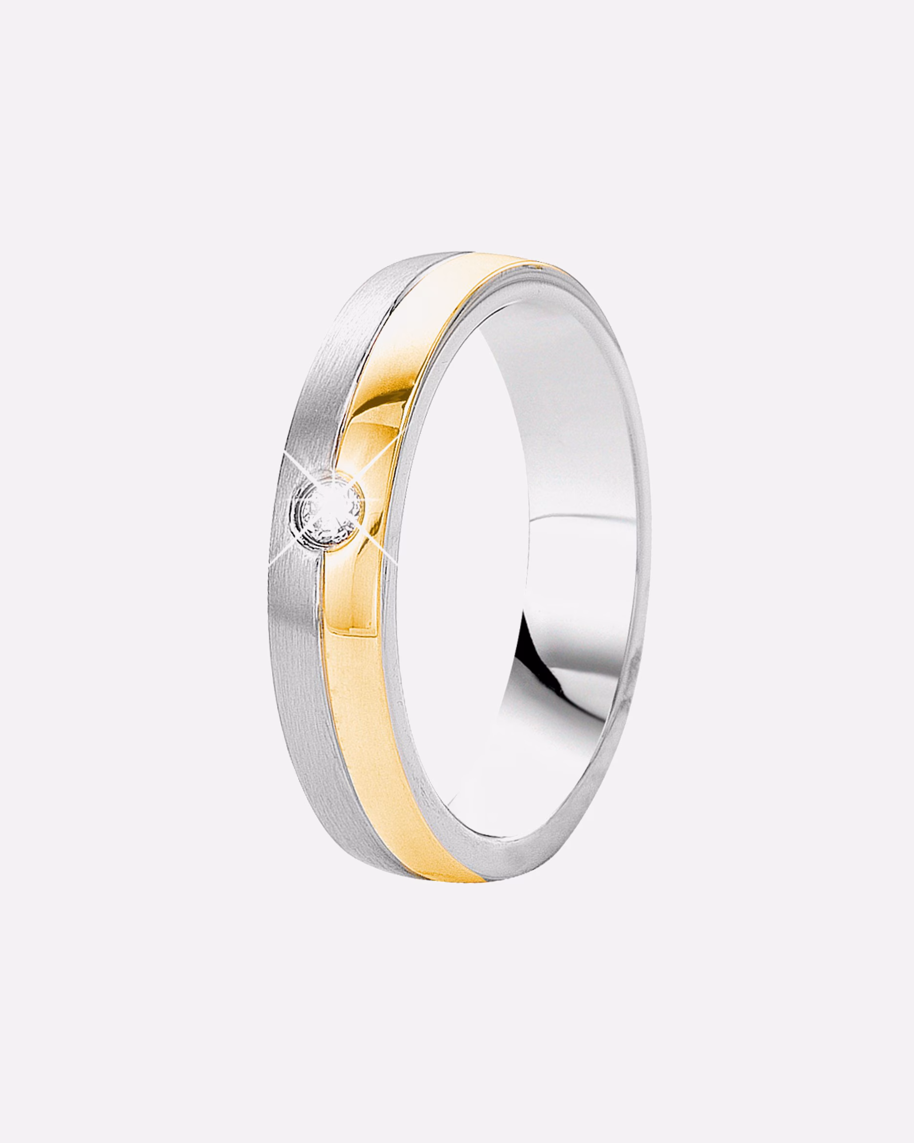 Lucardi ring rings Praag steel - silver-gold colored