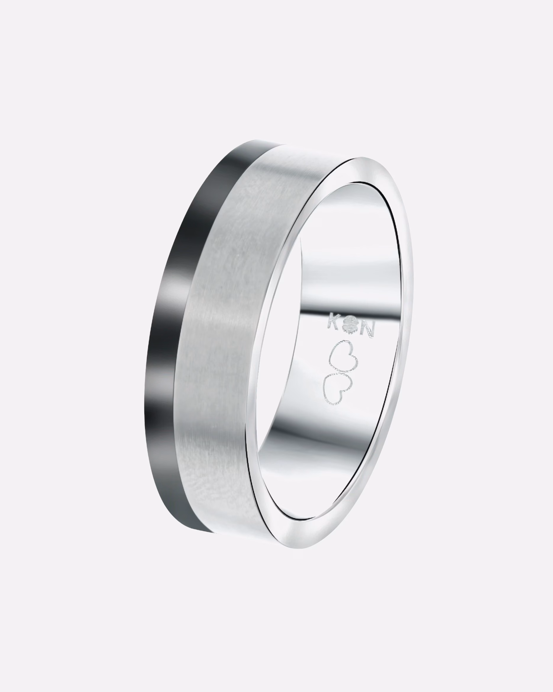 Lucardi Ring Rings Tokyo Titanium - silver