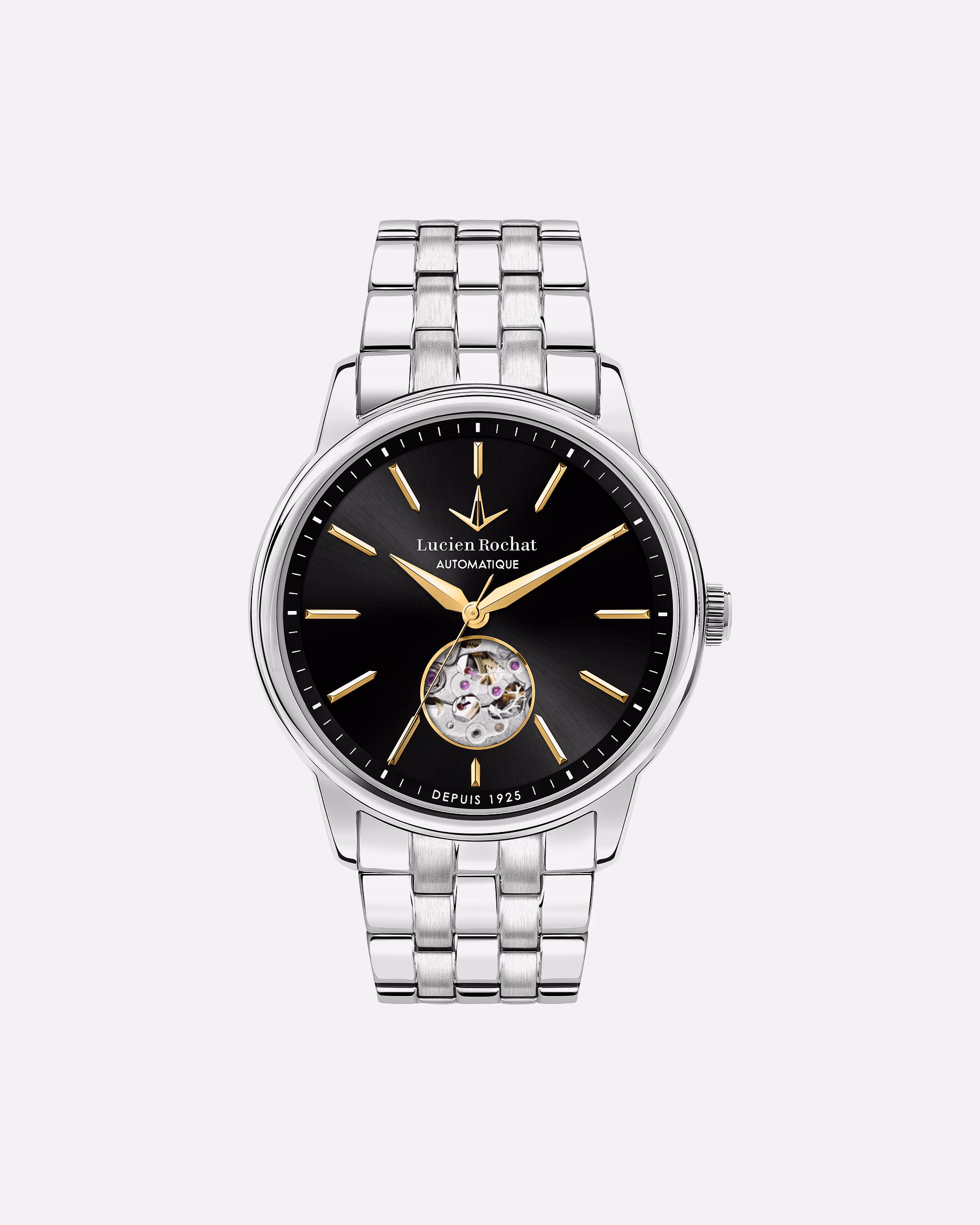 Lucien Rochat watch set including interchangeable stainless steel strap